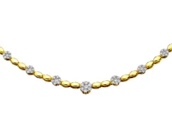 Discount Apart Naszyjnik z żółtego złota z brylantami - 0,63 ct - próba 585
