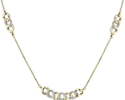 Clearance Apart Naszyjnik z żółtego złota z diamentami - 0,10 ct - próba 585