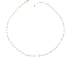 Online Apart Naszyjnik z żółtego złota z diamentem i perłami - próba 585