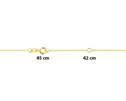 Apart Naszyjnik z żółtego złota z diamentami - 0,01 ct - próba 585< Naszyjniki