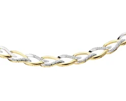 Apart Naszyjnik z żółtego złota z diamentami - 0,10 ct - próba 585< Naszyjniki