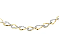 Apart Naszyjnik z żółtego złota z diamentami - 0,15 ct - próba 585< Naszyjniki