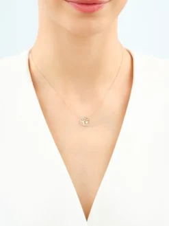 Apart Naszyjnik z żółtego złota z diamentami - drzewko, serce - 0,08 ct - próba 585< Wszystkie