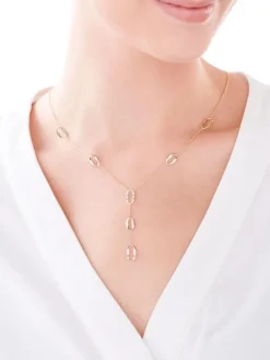 Apart Naszyjnik z żółtego złota z diamentami - 0,04 ct - próba 585< Naszyjniki