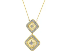 Apart Naszyjnik z żółtego złota z diamentami - 0,27 ct - próba 585< Naszyjniki