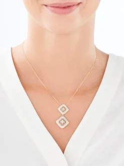 Apart Naszyjnik z żółtego złota z diamentami - 0,27 ct - próba 585< Naszyjniki