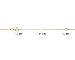 Apart Naszyjnik z żółtego złota z diamentami - 0,01 ct - próba 375< Naszyjniki