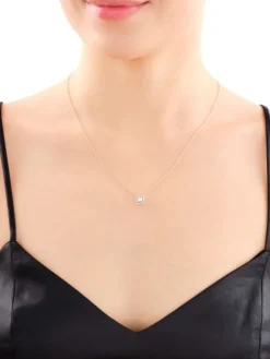Best Apart Naszyjnik z żółtego złota z diamentami - 0,16 ct - próba 585