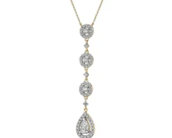 Apart Naszyjnik z żółtego złota z diamentami - 0,88 ct - próba 585< Wszystkie