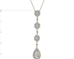 Apart Naszyjnik z żółtego złota z diamentami - 0,88 ct - próba 585< Wszystkie