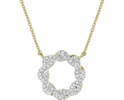 Apart Naszyjnik z żółtego złota z diamentami - 0,12 ct - próba 585< Naszyjniki