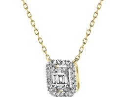Apart Naszyjnik z żółtego złota z diamentami - 0,08 ct - próba 585< Naszyjniki