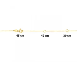 Discount Apart Naszyjnik z żółtego złota z diamentem - Gosia - 0,005 ct - próba 375