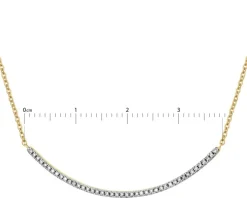 New Apart Naszyjnik z żółtego złota z diamentami - 0,12 ct - próba 585