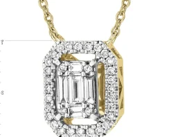 New Apart Naszyjnik z żółtego złota z diamentami - 0,20 ct - próba 585