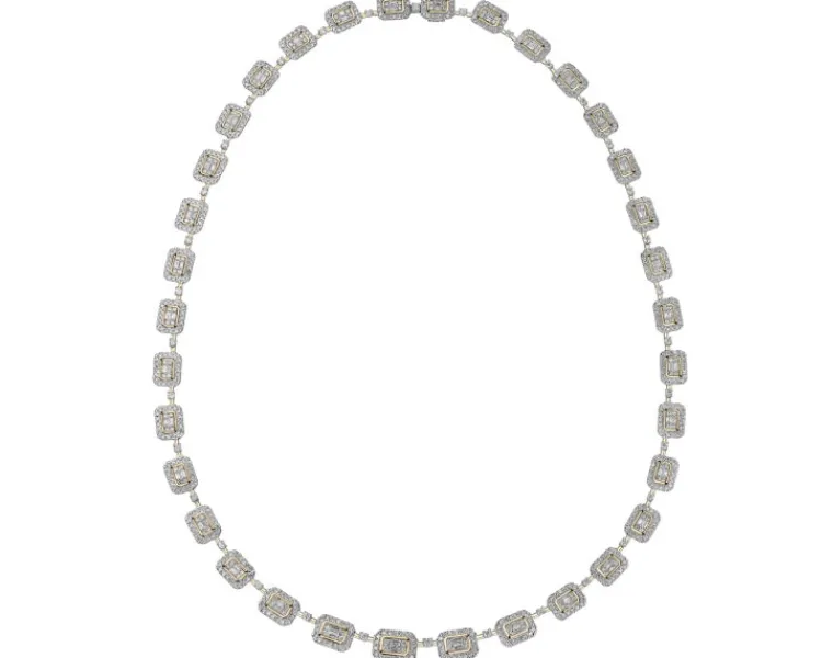Online Apart Naszyjnik z żółtego złota z diamentami - 4,88 ct - próba 585