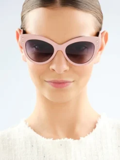 Online Elixa Okulary przeciwsłoneczne damskie, kocie oczy, różowe