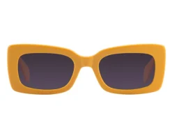 Elixa Okulary przeciwsłoneczne damskie, prostokątne, pomarańczowe< Okulary Przeciwsłoneczne