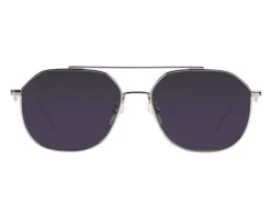 Best Elixa Okulary przeciwsłoneczne damskie, pilotki, srebrne
