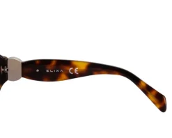Elixa Okulary przeciwsłoneczne damskie, okrągłe, brązowe< Okulary Przeciwsłoneczne