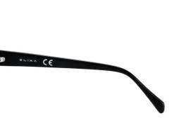 Elixa Okulary przeciwsłoneczne damskie, prostokątne, czarne< Okulary Przeciwsłoneczne
