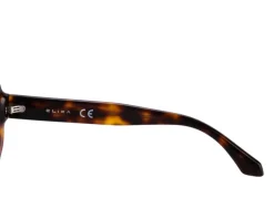Elixa Okulary przeciwsłoneczne damskie, okrągłe, brązowe< Okulary Przeciwsłoneczne