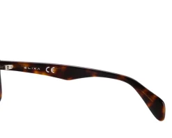 Elixa Okulary przeciwsłoneczne damskie, prostokątne, brązowe< Okulary Przeciwsłoneczne