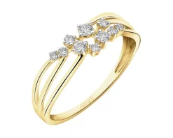 Clearance Apart Pierścionek żółtego złota z brylantami - 0,18 ct - próba 585