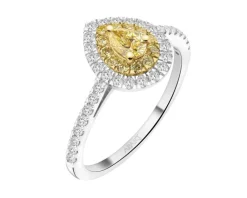 Apart Pierścionek z białego i żółtego złota z diamentami - 0,66 ct - próba 585< Wszystkie