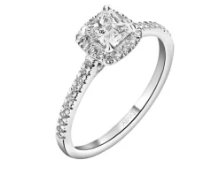 Best Apart Pierścionek z białego złota z diamentami - 1,00 ct - próba 750