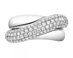 Clearance Apart Pierścionek z białego złota z brylantami - 0,63 ct - próba 585