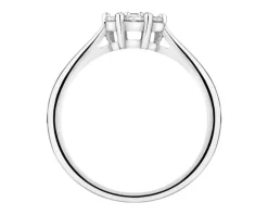 Apart Pierścionek z białego złota z brylantami laboratoryjnymi - 0,35 ct - próba 585< Wszystkie