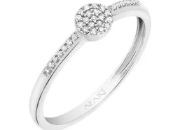 Apart Pierścionek z białego złota z diamentami - 0,09 ct - próba 585< Pierścionki