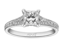 Online Apart Pierścionek z białego złota z diamentami - 1,20 ct - próba 750