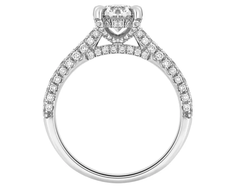 Outlet Apart Pierścionek z białego złota z diamentami - 1,50 ct - próba 750