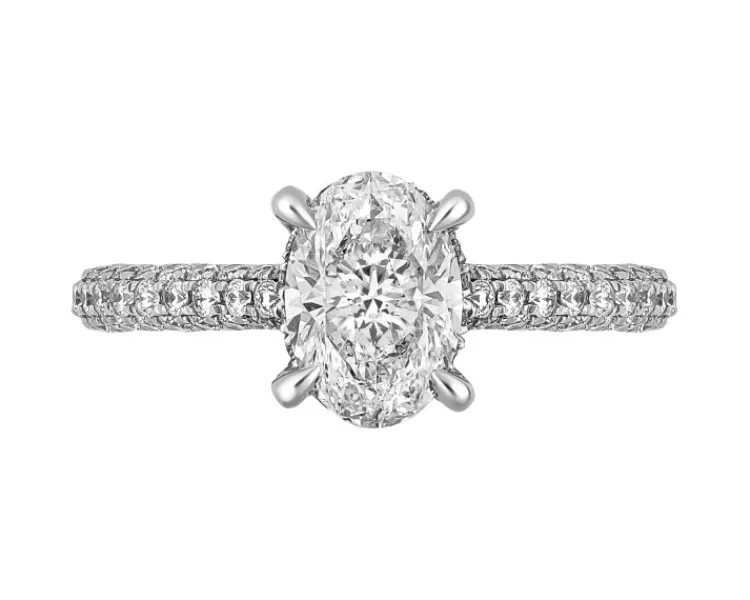 Outlet Apart Pierścionek z białego złota z diamentami - 1,50 ct - próba 750
