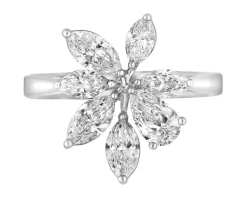 Apart Pierścionek z białego złota z diamentami - kwiat - 1,93 ct - próba 750< Wszystkie