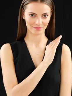 Apart Pierścionek z białego złota z diamentami - kwiaty - 1,35 ct - próba 750< Wszystkie