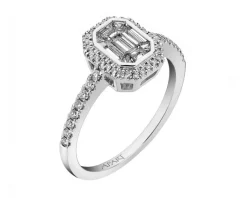 Apart Pierścionek z białego złota z diamentami - 0,58 ct - próba 750< Pierścionki