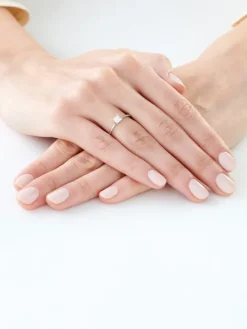 Clearance Apart Pierścionek z białego złota z diamentem - 0,33 ct - próba 585