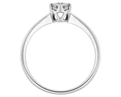 New Apart Pierścionek z białego złota z brylantem - 0,23 ct - próba 750