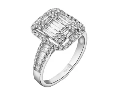 Best Apart Pierścionek z białego złota z diamentami - 1,20 ct - próba 750