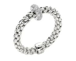 Fope Pierścionek z białego złota z brylantami - 0,18 ct - próba 750< Pierścionki