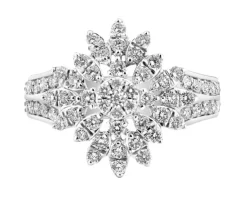 Apart Pierścionek z białego złota z brylantami - 0,77 ct - próba 585