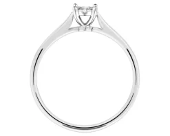 Apart Pierścionek z białego złota z diamentami - 0,07 ct - próba 375< Pierścionki