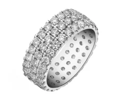 Apart Pierścionek z białego złota z brylantami - Eternity - 2,75 ct - próba 750< Pierścionki