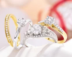 Discount Apart Pierścionek z białego złota z diamentami - 1,00 ct - próba 585