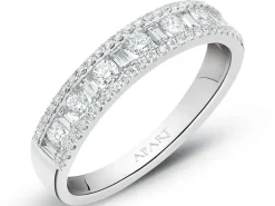 Outlet Apart Pierścionek z białego złota z diamentami - 0,53 ct - próba 585