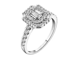 Discount Apart Pierścionek z białego złota z diamentami - 0,82 ct - próba 585