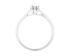 Apart Pierścionek z białego złota z brylantem - 0,15 ct - próba 375< Pierścionki
